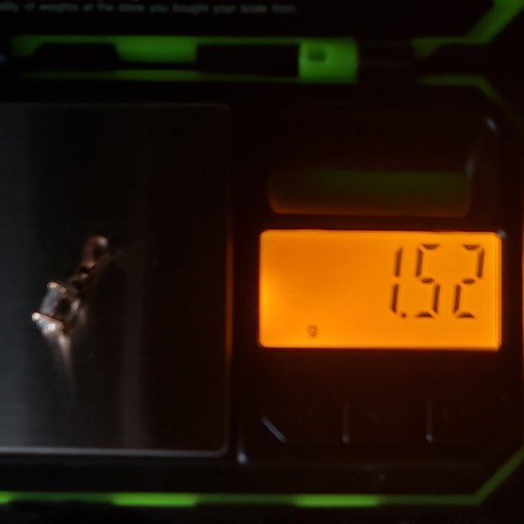 **SOLD**14K Solid Rose Gold Chain---w/W. Topaz (CZ?)Pendant - Picture 10 of 10